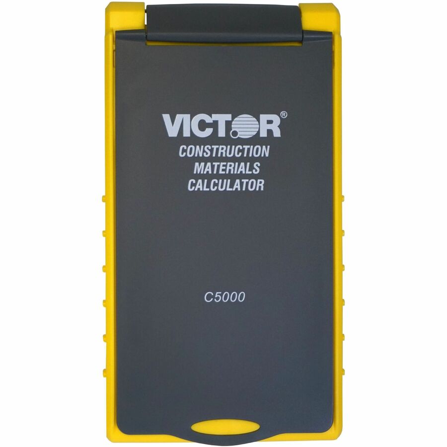 Victor C5000 Construction Materials Calculator - LCD - Battery Powered - 2 x LR44 - Yellow - 1 Each