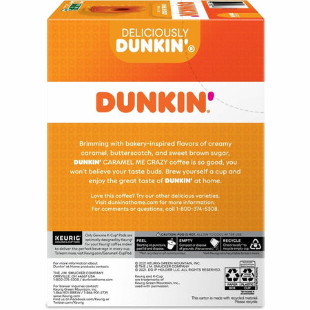 Dunkin'&reg; K-Cup Caramel Me Crazy Coffee - Rear