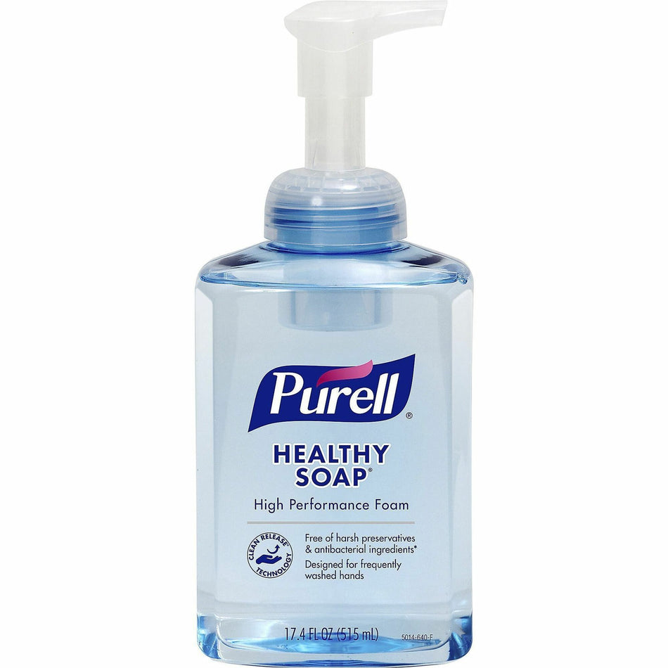 PURELL® CRT HEALTHY SOAP High Performance Foam - 17.40 fl oz - Pump Bottle Dispenser - Dirt Remover, Kill Germs - Hand - Clear - 1 Each