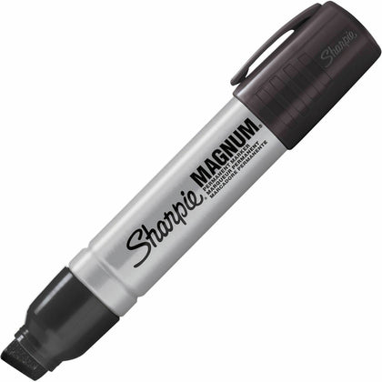 Sharpie Magnum Permanent Markers - Bold Chisel Tip Black Ink - 1 Marker - & Dry-Erase
