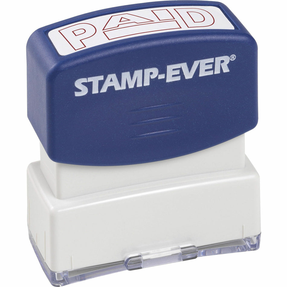 Trodat Pre-inked PAID Message Stamp - Message Stamp - PAID - 0.56" Impression Width x 1.69" Impression Length - Red - 1 Each