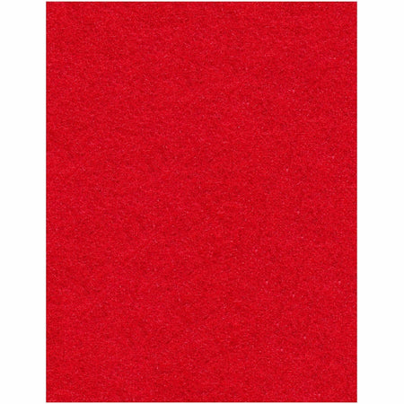 Genuine Joe Buffing Floor Pad - 14" Width20" Length - Buffing, Floor - Red - 5 / Carton