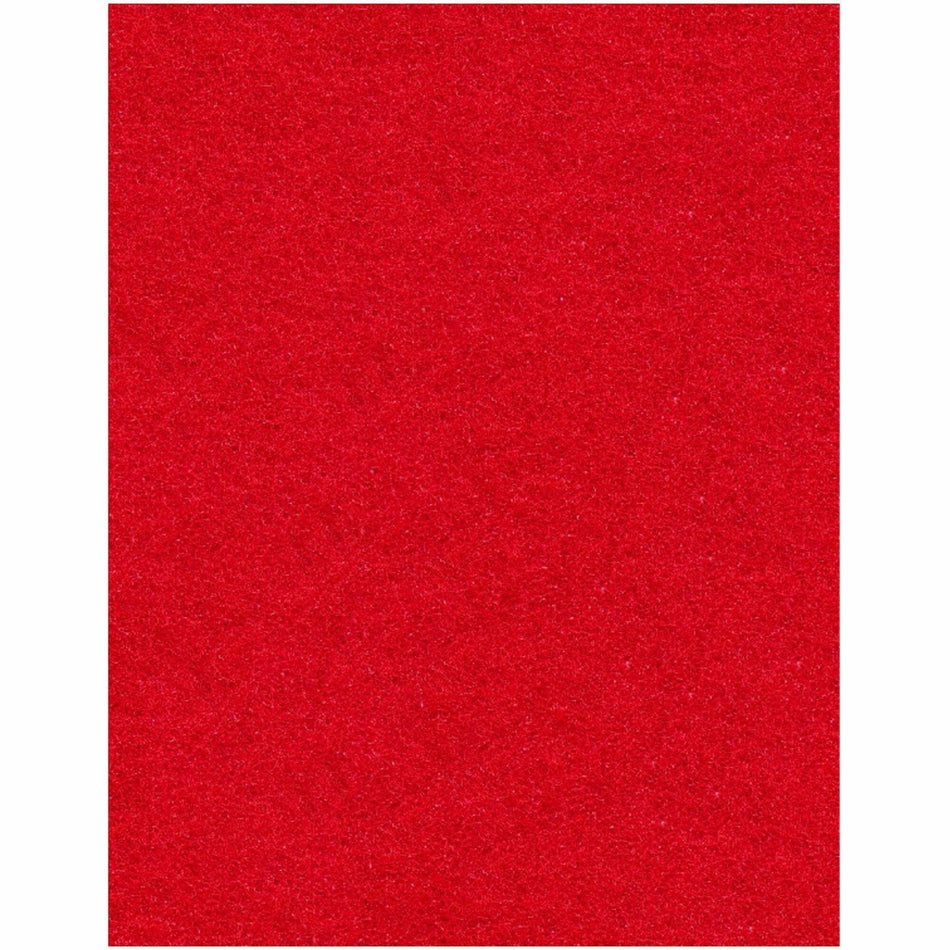 Genuine Joe Buffing Floor Pad - 14" Width20" Length - Buffing, Floor - Red - 5 / Carton