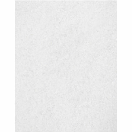 Genuine Joe Polishing Floor Pad - 14" Width20" Length - Polishing, Floor - 175 rpm to 350 rpm Speed Supported - Durable, Long Lasting, Non-abrasive - Fiber, Resin - White - 5 / Carton