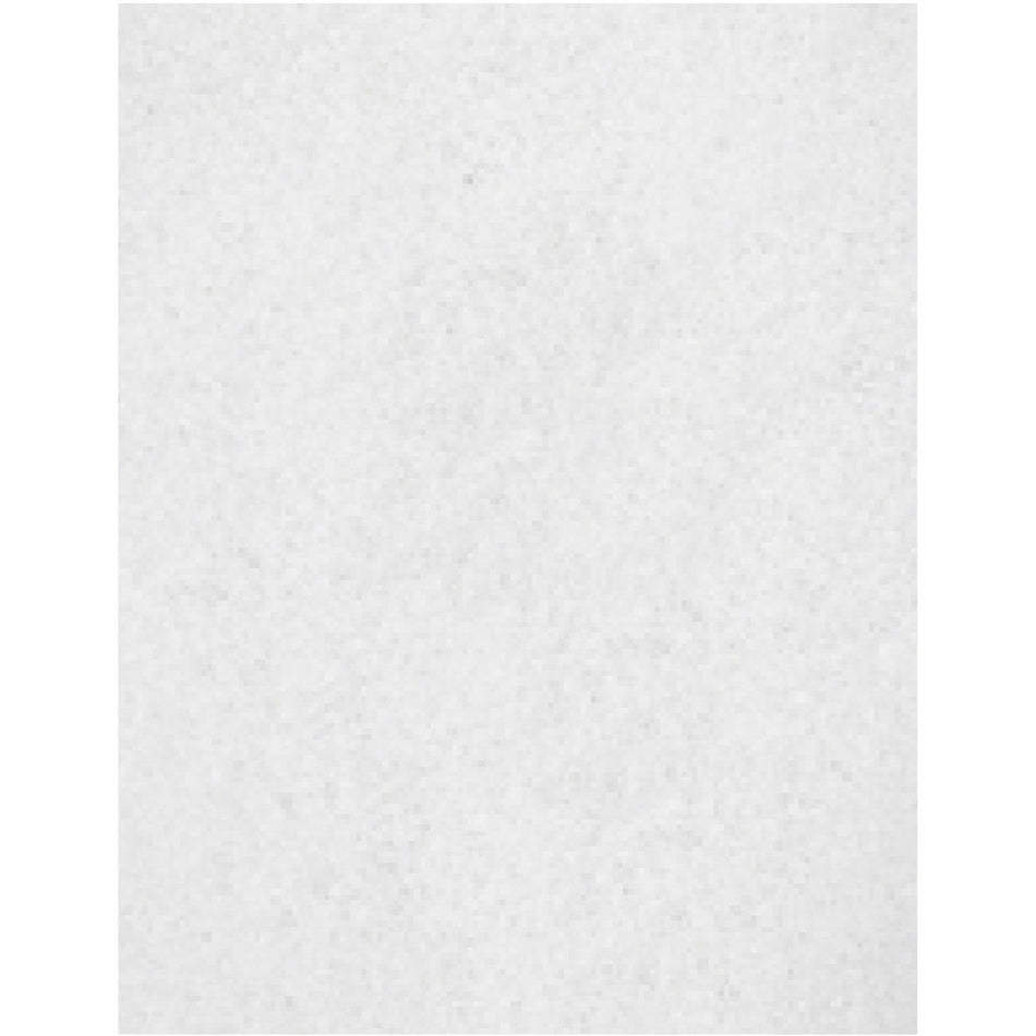 Genuine Joe Polishing Floor Pad - 14" Width20" Length - Polishing, Floor - 175 rpm to 350 rpm Speed Supported - Durable, Long Lasting, Non-abrasive - Fiber, Resin - White - 5 / Carton