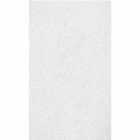 Genuine Joe Polishing Floor Pad - 14" Width28" Length - Polishing, Floor - 175 rpm to 350 rpm Speed Supported - Durable, Long Lasting, Non-abrasive - Fiber, Resin - White - 5 / Carton