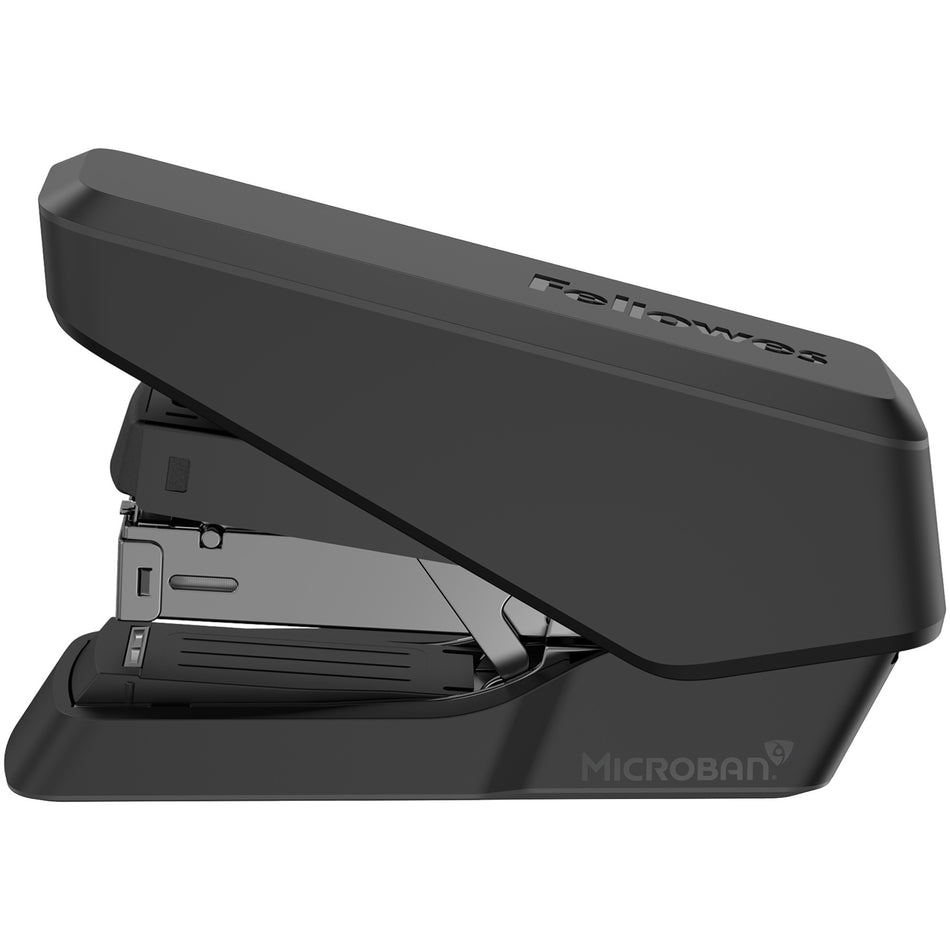 Fellowes EasyPress Half Strip Stapler - Staples Upto 40 Sheet - Holds Upto 105 Staple - Half Strip - Staple Size: 0.25" - Black - 1 Each