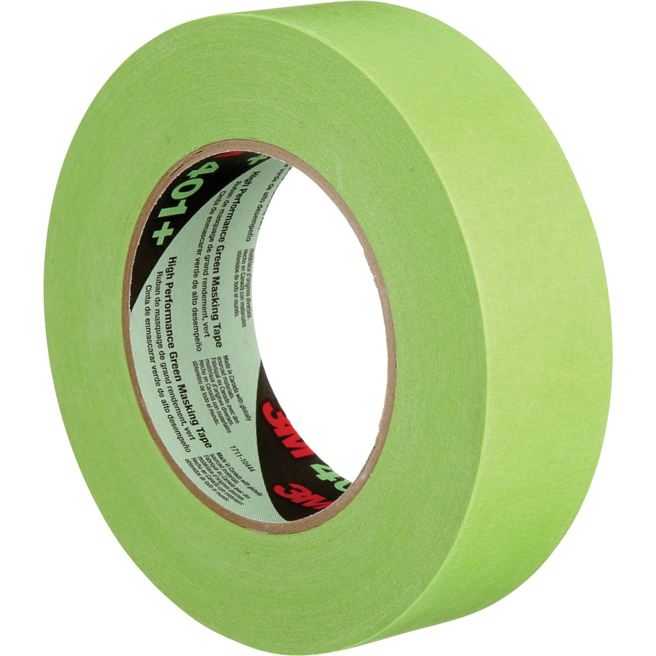 3M 401+ High Performance Green Masking Tape - 2.17" Length x 0.71" Width - Green - 1 Roll