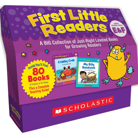 Scholastic First Little Readers Books Set Printed Book - Book - Grade Pre K-2 - 5 Copies of 16 Titles/Set