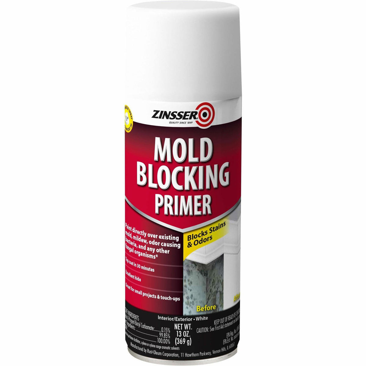 Zinsser Mold Killing Primer - White - 1 Each