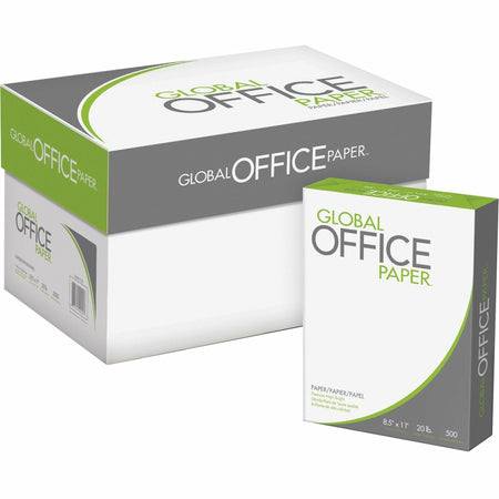 Global Office Premium Multipurpose Paper - White - 96 Brightness - Letter - 8 1/2" x 11" - 20 lb Basis Weight - White - 500 Sheets per Ream - 10 / Carton