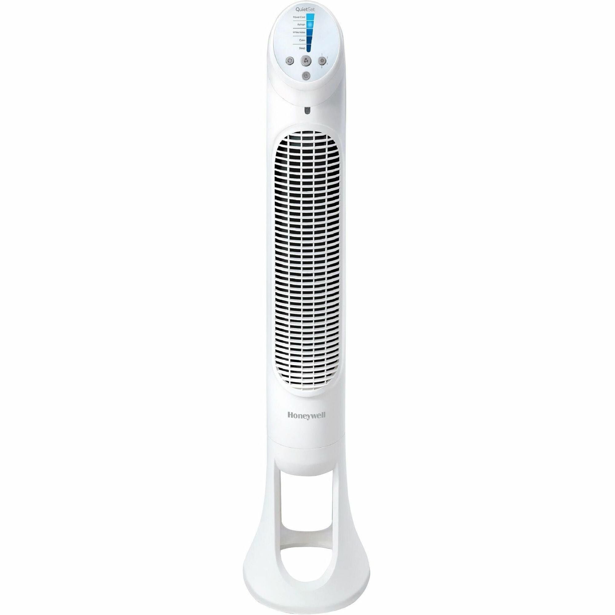 Honeywell QuietSet 5 Tower Fan - 5 Speed - Oscillating, Remote, Timer-off Function, Quiet, Sturdy, Electronic Control Panel, Touch Operation - 40" Height x 8.3" Width x 10.8" Depth - Plastic - White