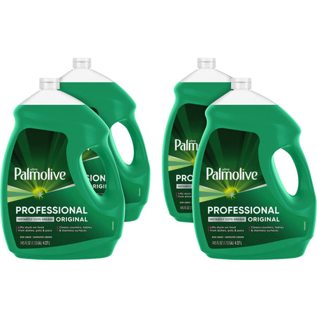 Palmolive Professional Original Liquid Dish Soap - 145 fl oz (4.5 quart) - pH Balanced, Phosphate-free, Paraben-free, Eco-friendly - Green - 4 / Carton