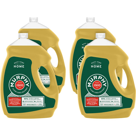 Murphy® Oil Soap Cleaner - Concentrate - 145 fl oz (4.5 quart) - Natural Scent - Ammonia-free, Bleach-free, Phosphate-free - Brown - 4 / Carton