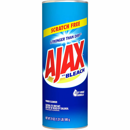 AJAX Powder Cleanser With Bleach - 21 oz (1.31 lb) - Non-scratching, Phosphate-free - White - 1 Each