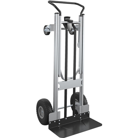 Cosco 2-in-1 Hybrid Hand Truck - 1000 lb Capacity - 4 Casters - 19.50" Length x 19.50" Width x 48" Height - Black - 1 Each