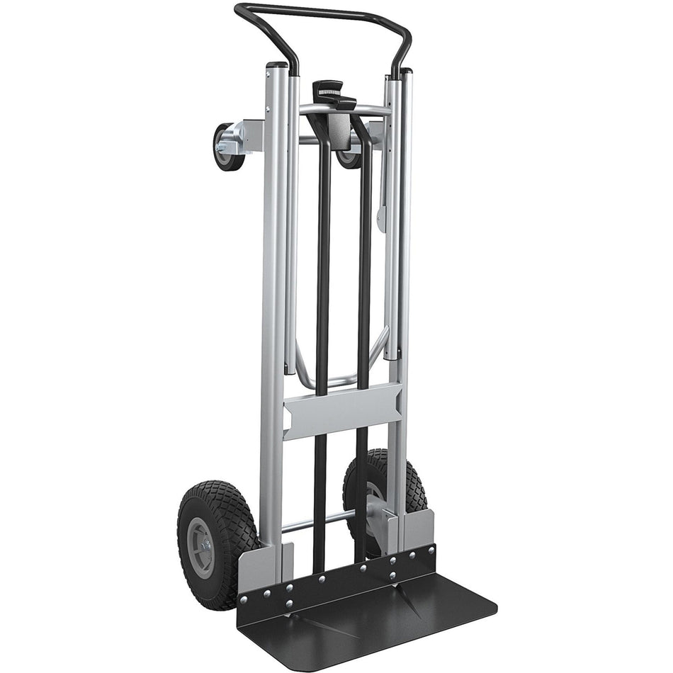 Cosco 2-in-1 Hybrid Hand Truck - 1000 lb Capacity - 4 Casters - 19.50" Length x 19.50" Width x 48" Height - Black - 1 Each