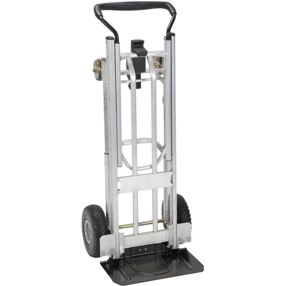 Cosco 4-in-1 Folding Series Hand Truck - 1000 lb Capacity - 4 Casters - 18.70" Width x 19.69" Depth x 48.31" Height - Black - 1 Each