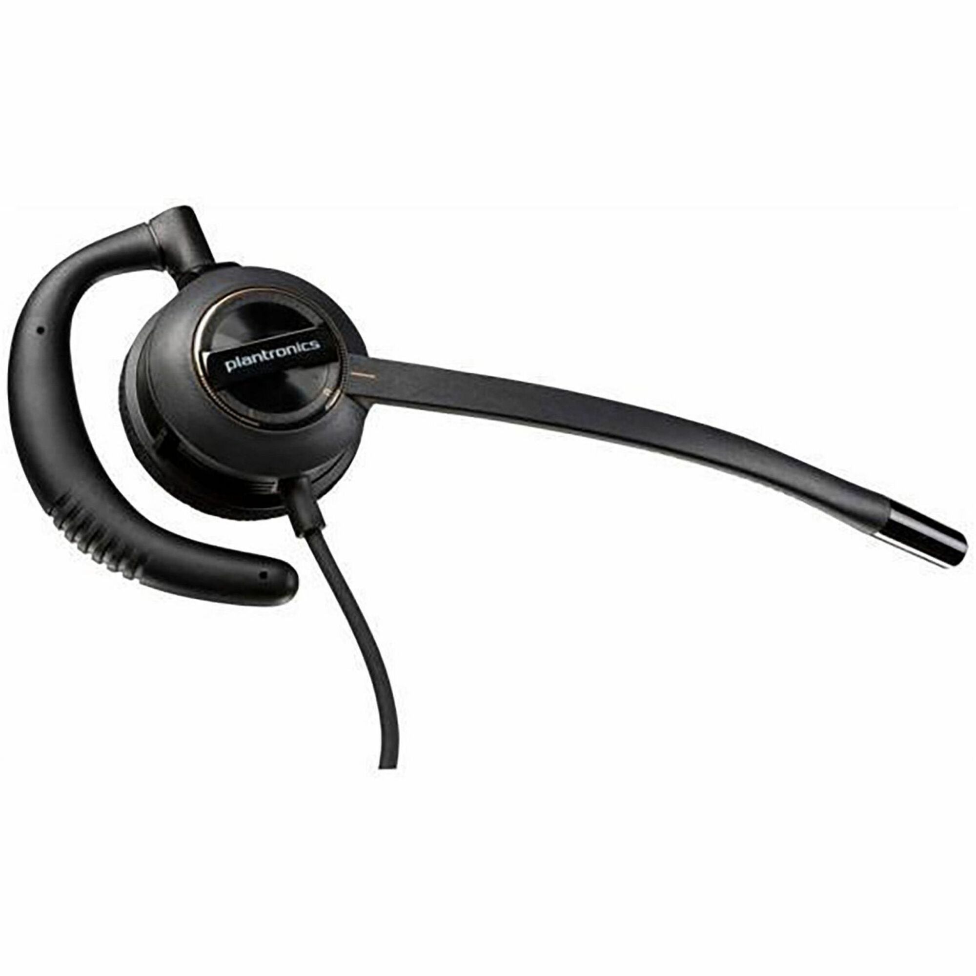 Poly EncorePro HW530 Quick Disconnect Headset - Mono - Mini-phone (3.5mm) - Wired - 20 Hz to 16 kHz - On-ear - Monaural - Ear-cup - 2.92 ft Cable - Omni-directional, Noise Cancelling Microphone - Black