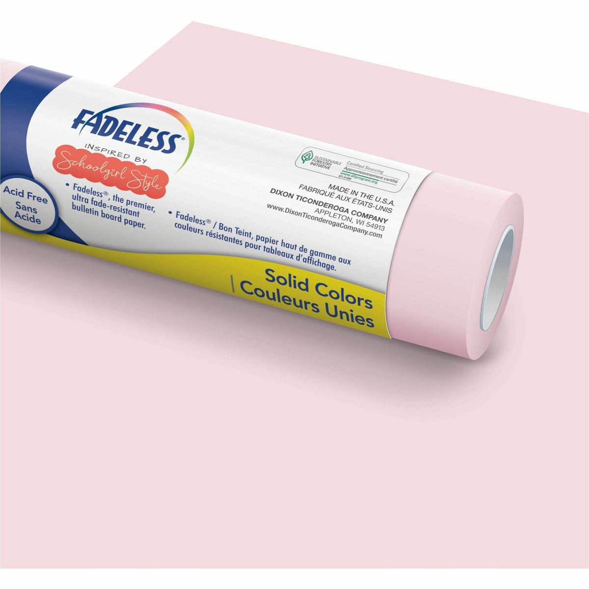 Fadeless Bulletin Board Paper Rolls - Bulletin Board, Classroom, Art - 47.50" Width x 50 ft Length - 50 lb Basis Weight - Lavender Haze - 1 Roll