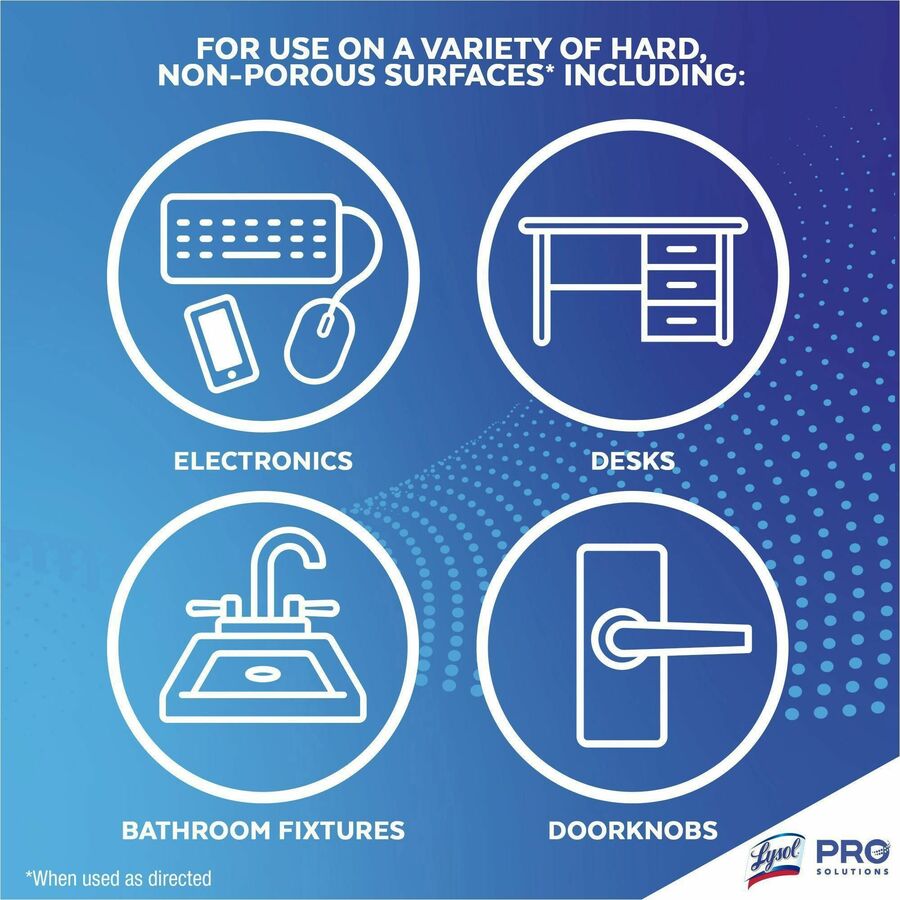 Lysol Disinfecting Wipe Bucket w/Wipes - Lemon & Lime Blossom Scent - Disinfectant, Pre-moistened - White - 800/Bucket - 2 / Carton