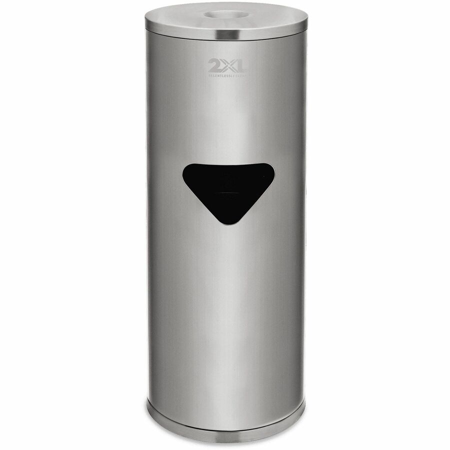 2XL Stainless Steel Stand Wiper Dispenser - Front