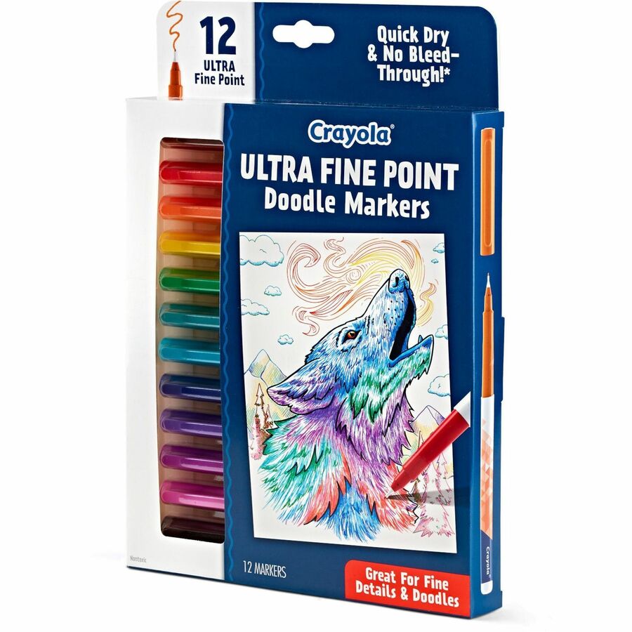 Crayola Doodle Markers - Multi Ink - 12 / Pack