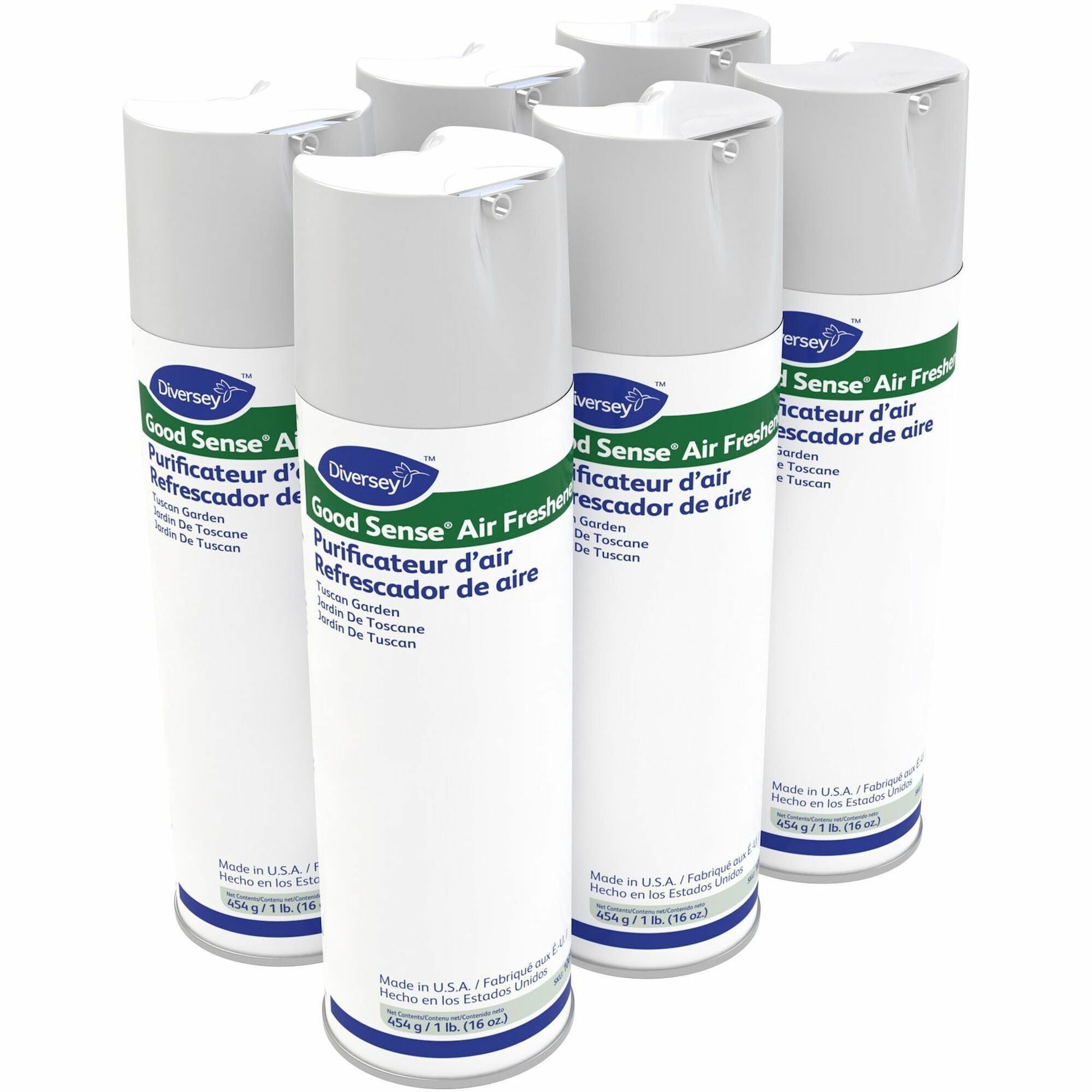 Diversey Good Sense Air Fresheners: Floral Aerosol Spray - 16 fl oz - Odor Neutralizer - 6/Carton - Fresheners