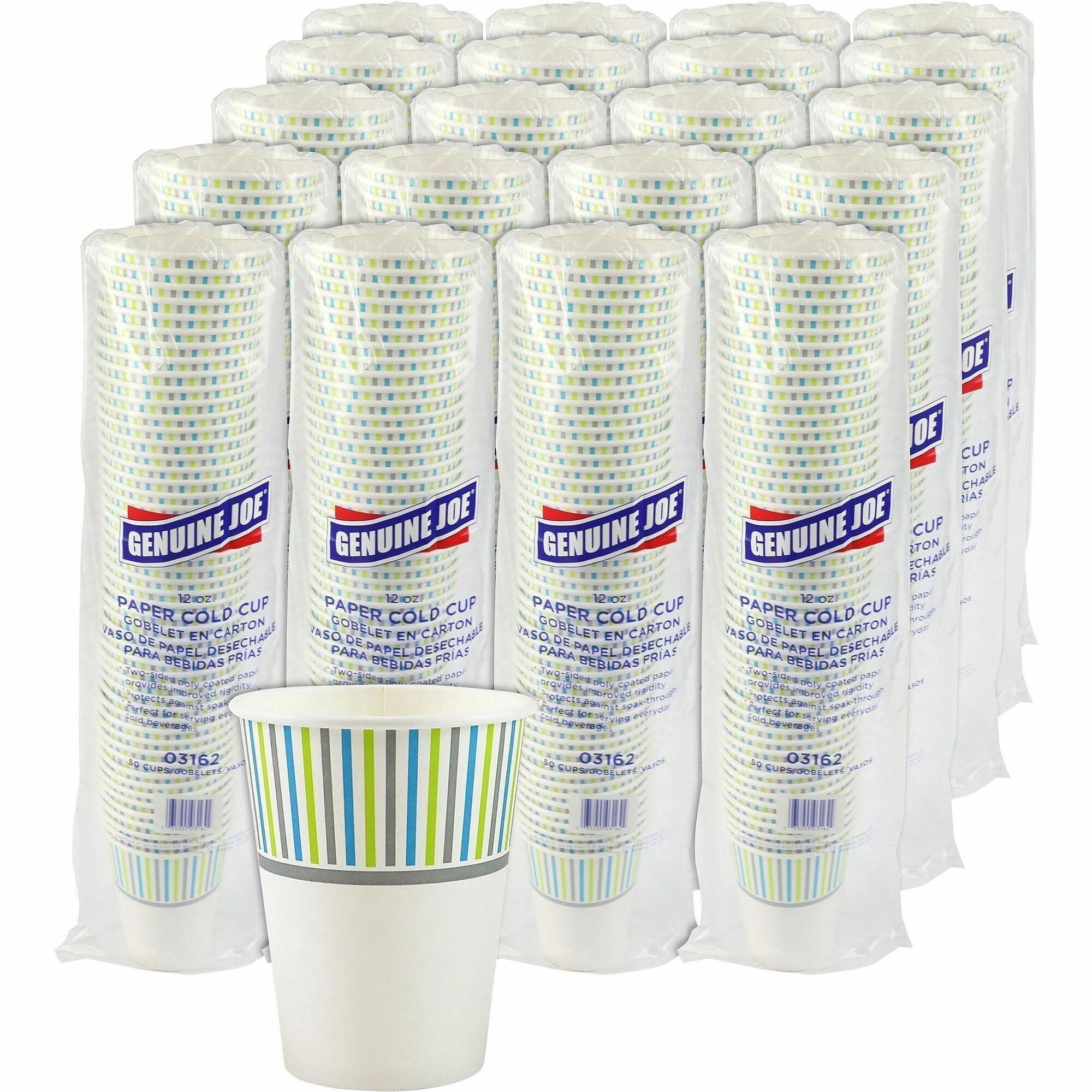 Genuine Joe 12 oz Cold Cups - 2000