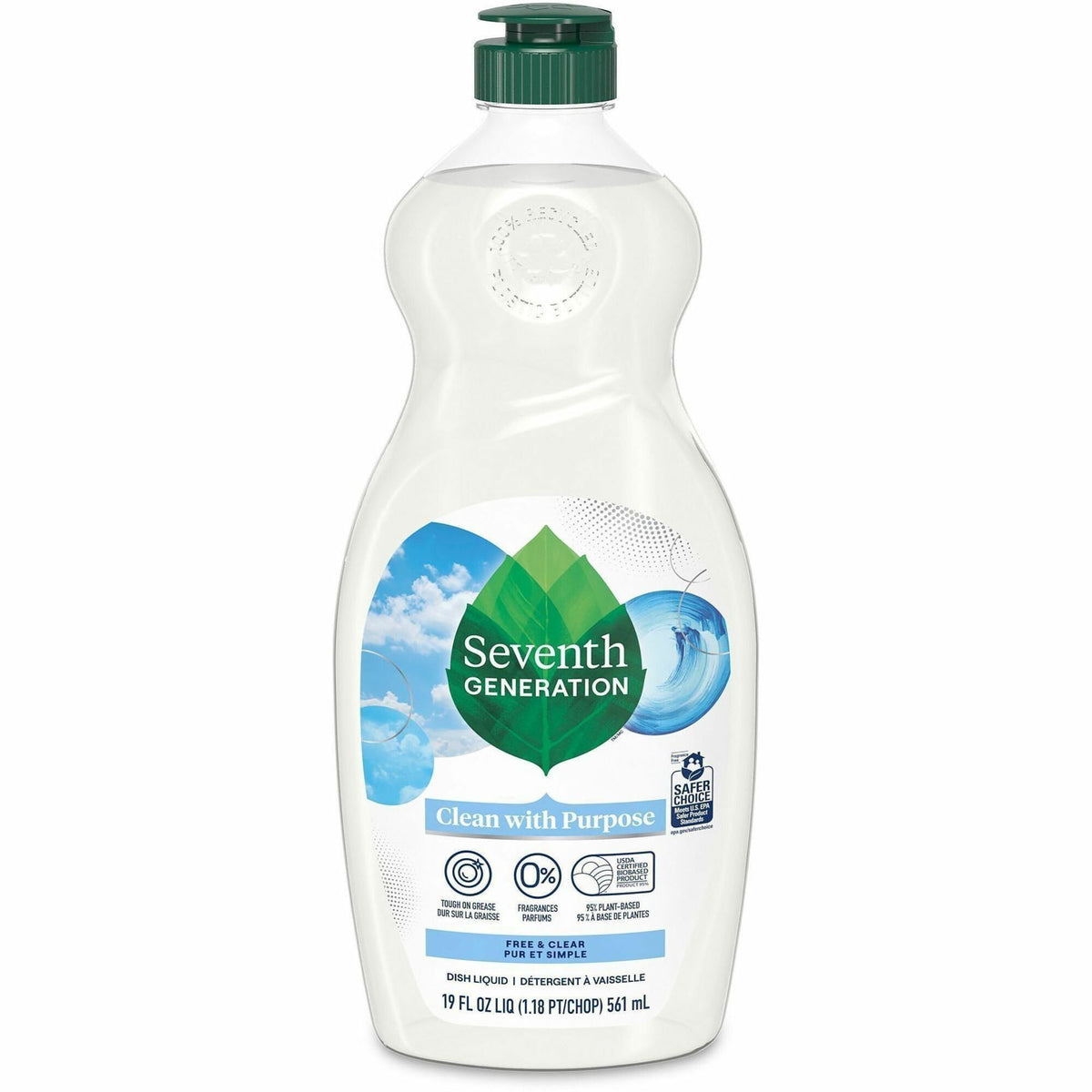 Seventh Generation Free/Clear Natural Dish Liquid - 2000