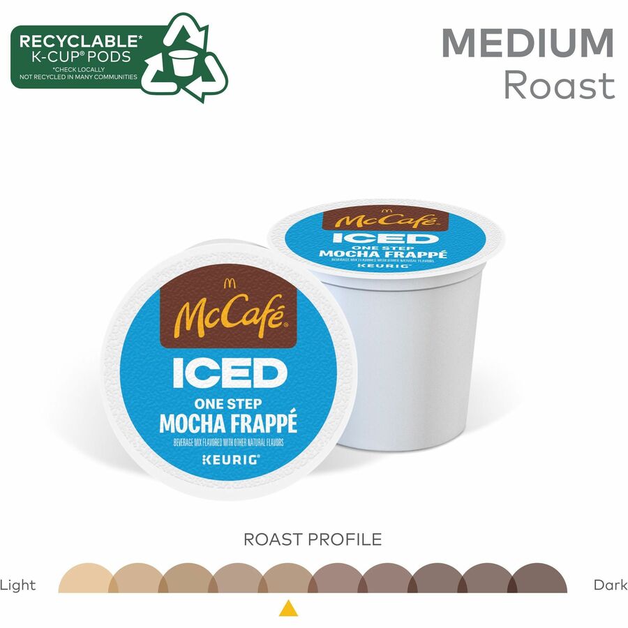 McCafé® K-Cup Iced One-Step Mocha Frappe - Compatible with Keurig Brewer - Ice Coffee - Medium - K-Cup - Mocha Frappé - 20 / Box
