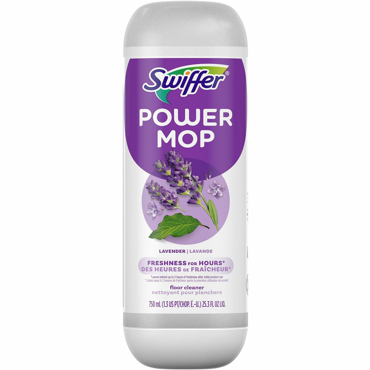 Swiffer PowerMop Floor Solution - For Floor, Mopping - Aerosol - 25.30 oz (1.58 lb) - Lavender Scent - Quick Drying, Rinse-free - Purple - 1 Bottle