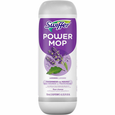 Swiffer PowerMop Floor Solution - For Floor, Mopping - Aerosol - 25.30 oz (1.58 lb) - Lavender Scent - Quick Drying, Rinse-free - Purple - 1 Bottle