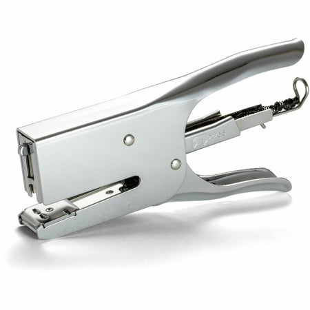 Officemate Plier Stapler - Staple Size: 0.25" , 0.31" - Rear Loading - Silver - Metal - 1 Each