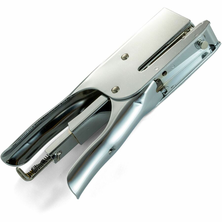 Officemate Plier Stapler - Staple Size: 0.25" , 0.31" - Rear Loading - Silver - Metal - 1 Each