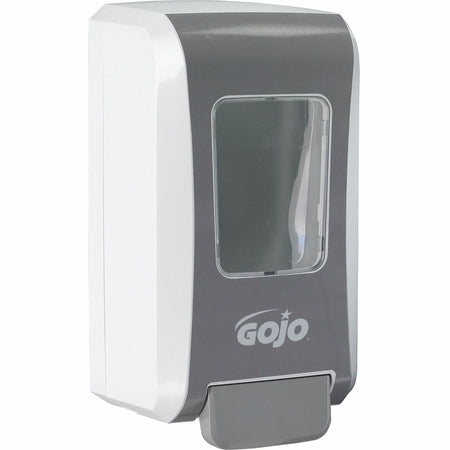 Gojo® Push-Style FMX-20 Foam Soap Dispenser - 2.11 quart Capacity - Durable, Rugged, Wall Mountable, Easy-to-load - White, Gray - 1 Each