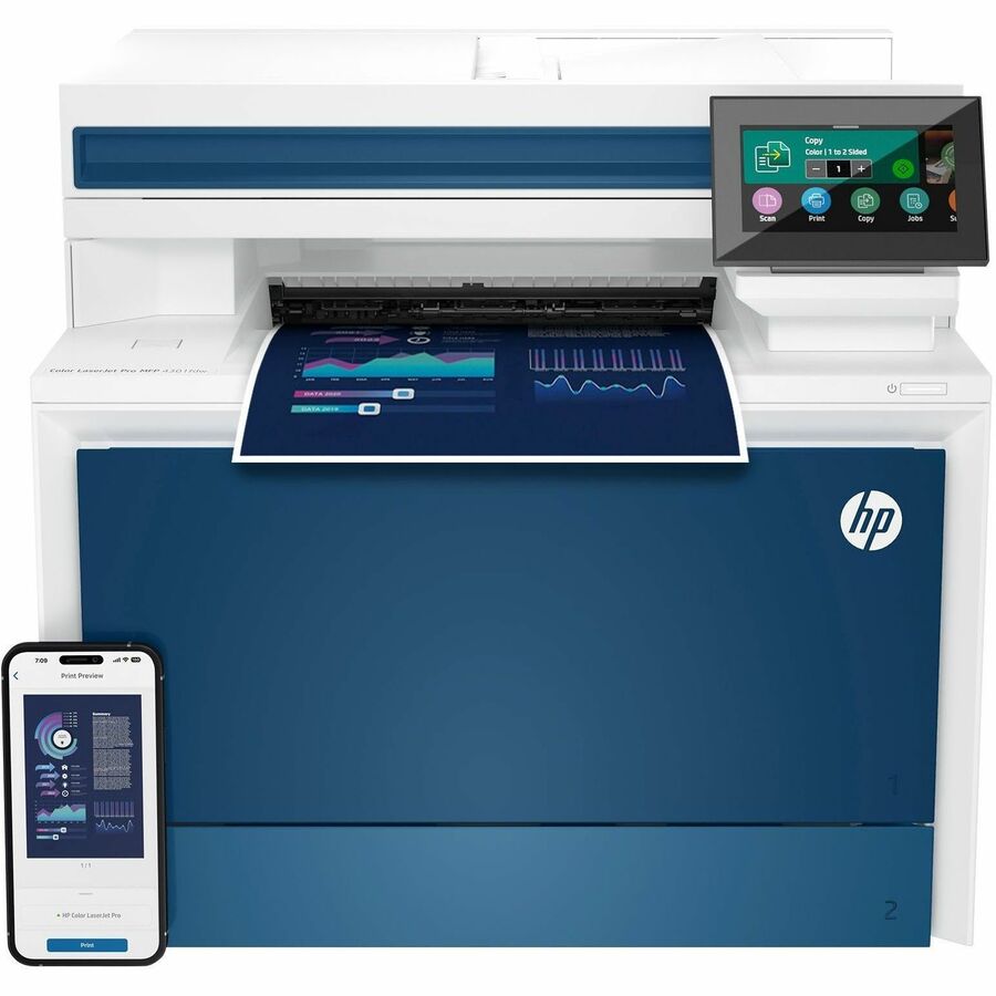 HP LaserJet Pro 4301fdw Wireless Laser Multifunction Printer - Color - Alternate-Image7