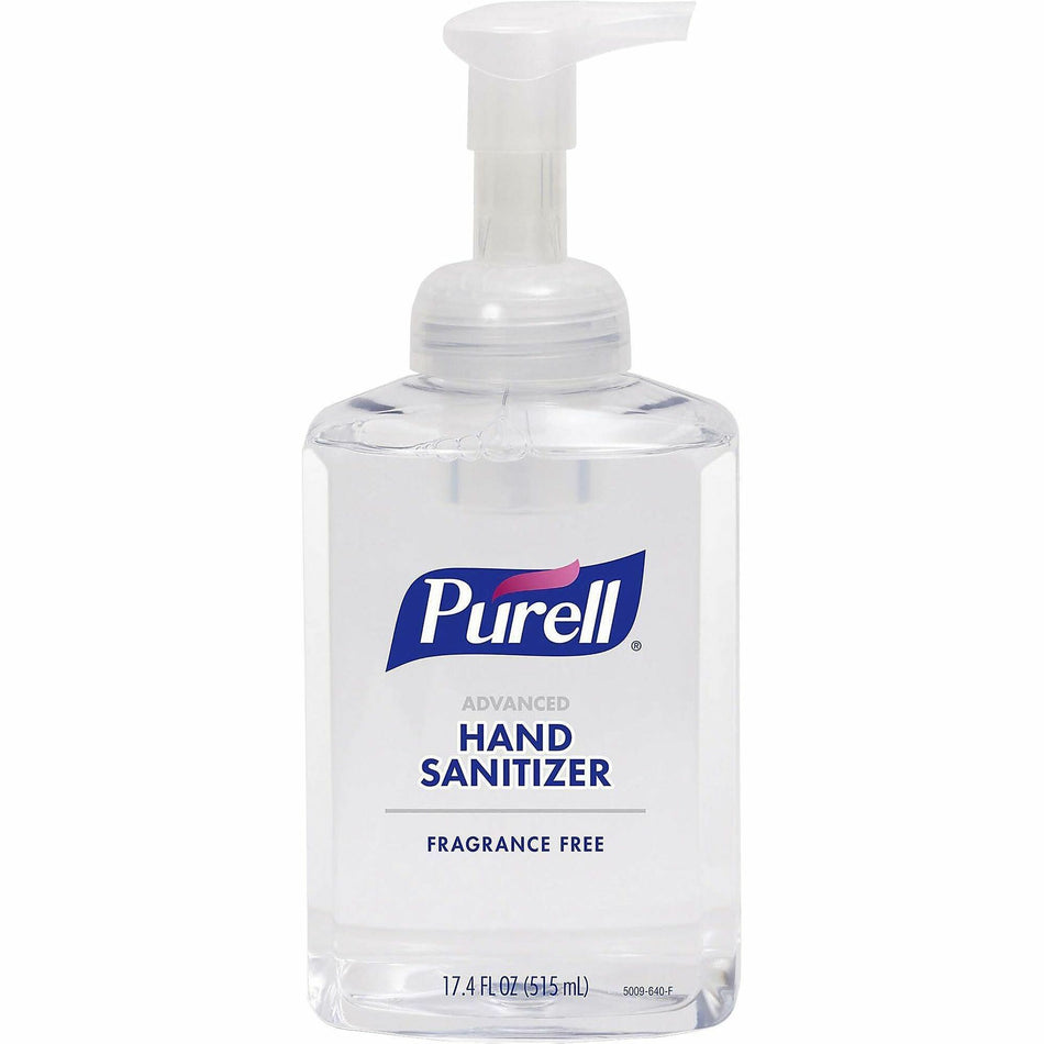 PURELL® Hand Sanitizer Foam - 1.09 lb - Pump Bottle Dispenser - Kill Germs - Hand, Skin - Clear - Quick Drying, Fragrance-free - 1 Each