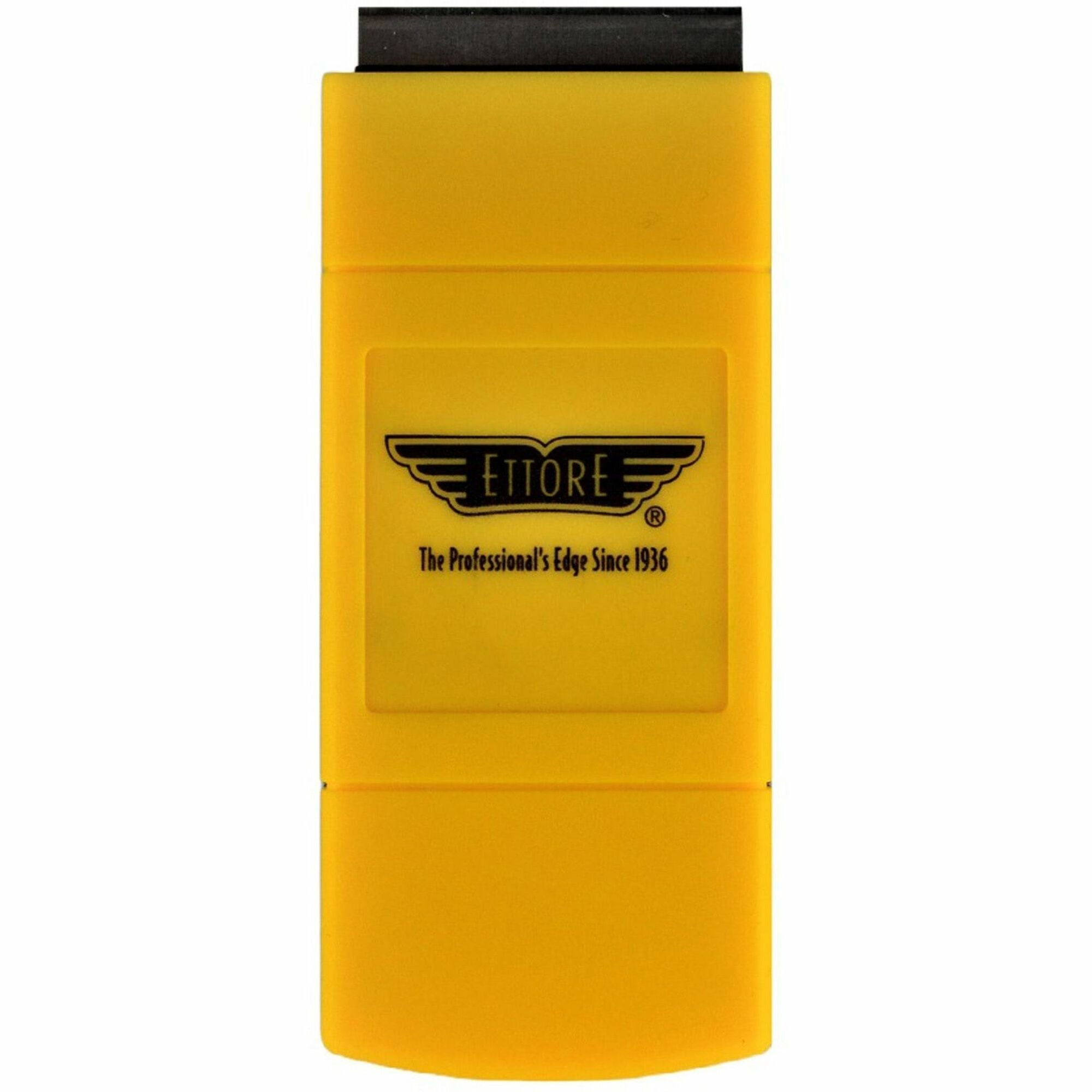 Ettore Pocket Scraper - Retractable, Light Weight, Compact - Yellow, Black - 1Each