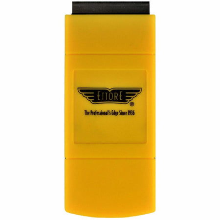 Ettore Pocket Scraper - Retractable, Light Weight, Compact - Yellow, Black - 1Each