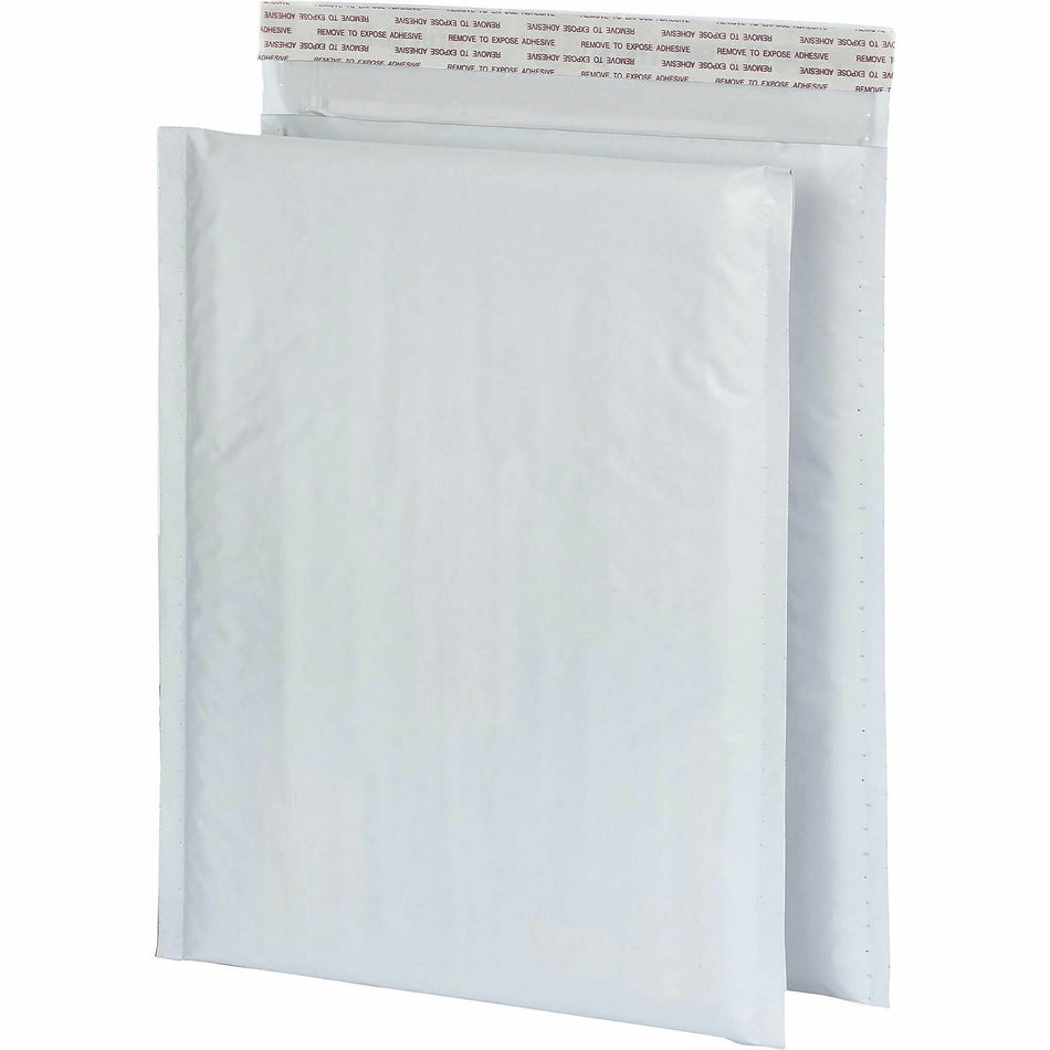 Quality Park Poly Bubble Mailers - Bubble - 8 1/2" Width x 11" Length - Strip - White - Poly - 25 / Box