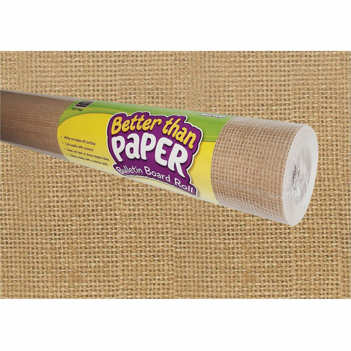 Teacher Created Resources Better Than Paper Board Roll - Bulletin Board, Classroom - 48" Width x 12 ft Length - Burlap - 1 Roll