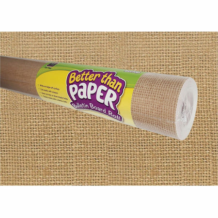 Teacher Created Resources Better Than Paper Board Roll - Bulletin Board, Classroom - 48" Width x 12 ft Length - Burlap - 1 Roll