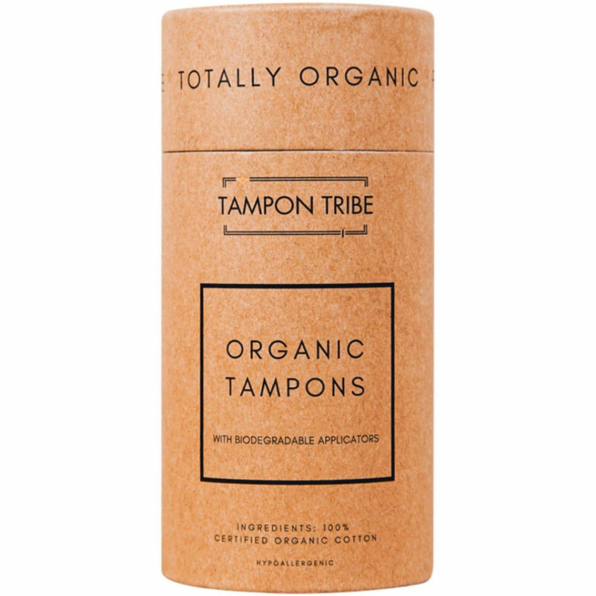 Tampon Tribe Tampon Tubes - Natural Brown - Paper - 6 / Carton