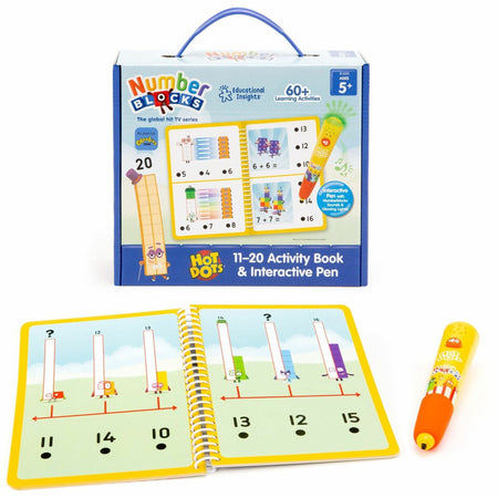 Hot Dots Numberblocks Activity Book Interactive Printed Book - 60 Pages