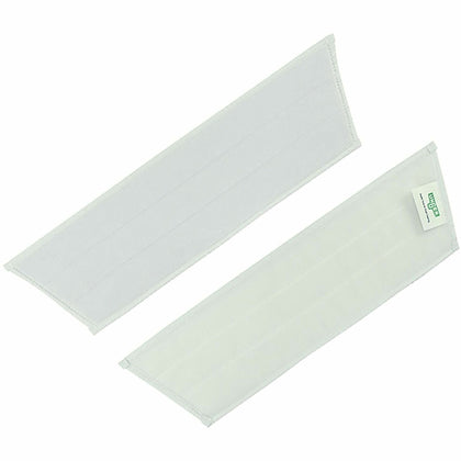 Unger Excella Floor Finishing Pads - 20" Length - Mopping, Floor - Hook & Loop Fastener - MicroFiber - Green, Black - 1 Each