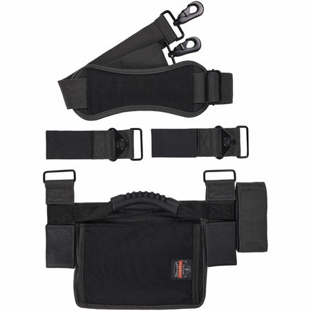 Ergodyne Arsenal Ladder Shoulder Lifting Strap - 100 lb Load Capacity - Hook & Loop Attachment - Black - 1 Each