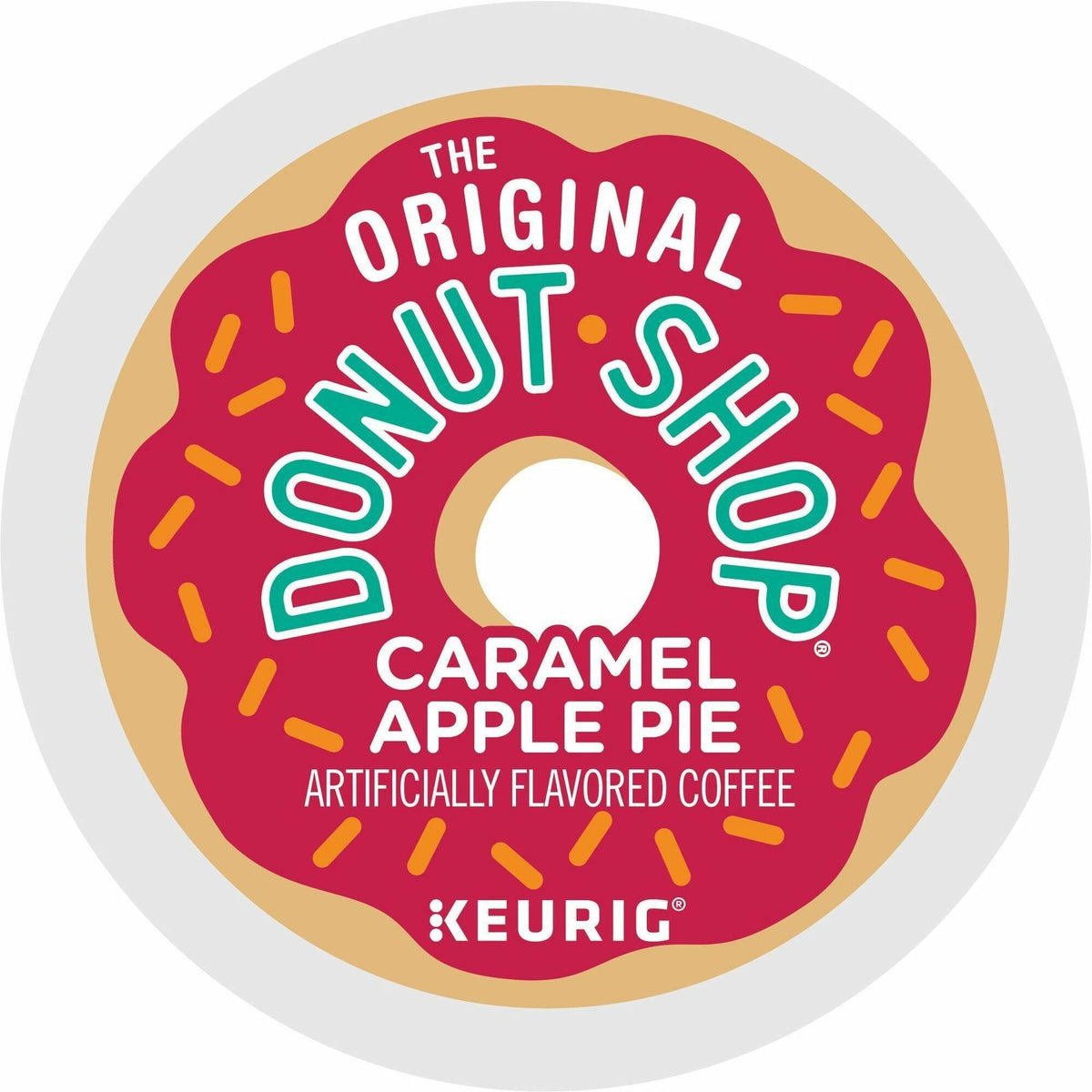 The Original Donut Shop® K-Cup Caramel Apple Pie Coffee - Compatible with Keurig Brewer - Light - K-Cup - Caramel Apple Pie - Kosher - 24 / Box