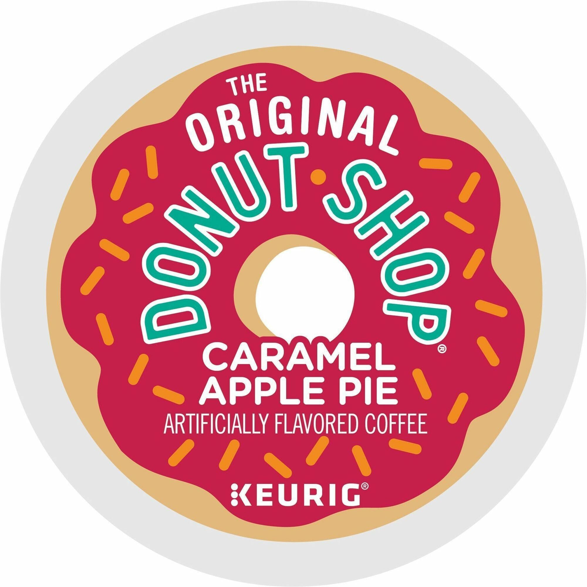 The Original Donut Shop® K-Cup Caramel Apple Pie Coffee - Compatible with Keurig Brewer - Light - K-Cup - Caramel Apple Pie - Kosher - 24 / Box