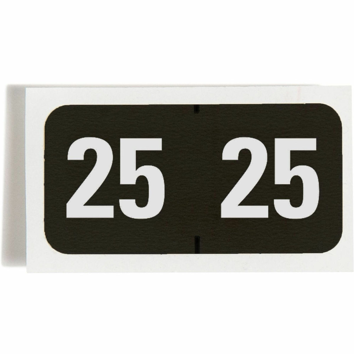 Smead ETYJ Color-Coded Year Labels - 25 - 3/4" Height x 1 1/2" Width - Black - 500 / Roll